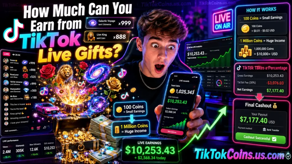 How Much Can You Earn from TikTok Live Gifts?