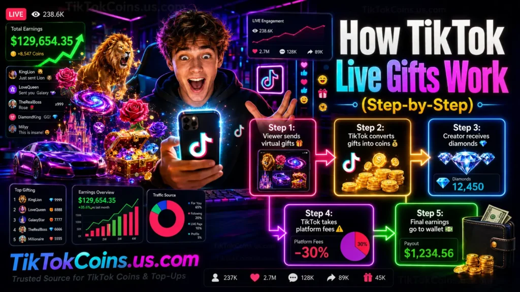 How TikTok Live Gifts Work (Step-by-Step)