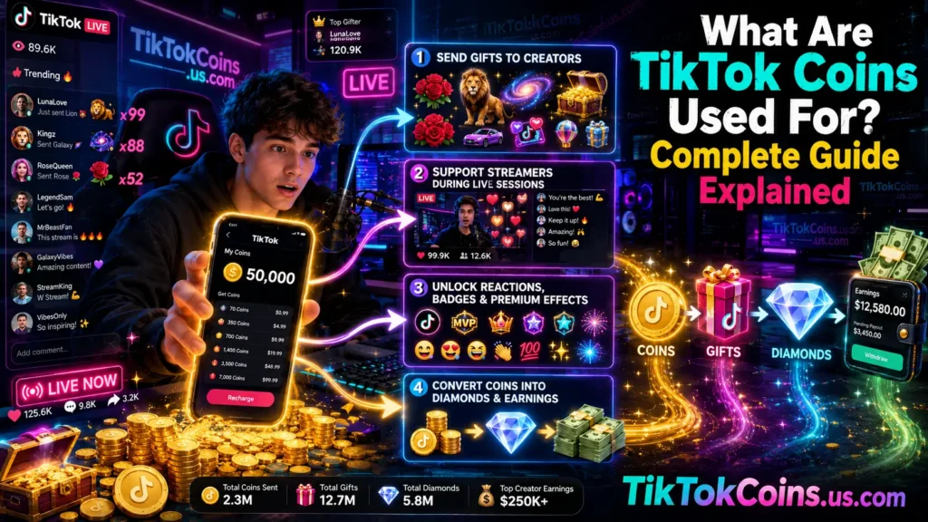 What Are TikTok Coins Used For? Complete Guide Explained